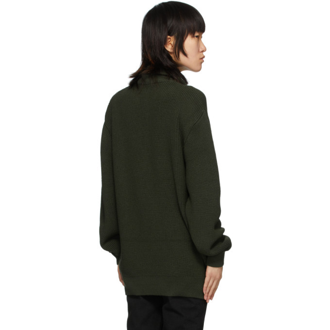032c Green Troyer Half-Zip Sweater