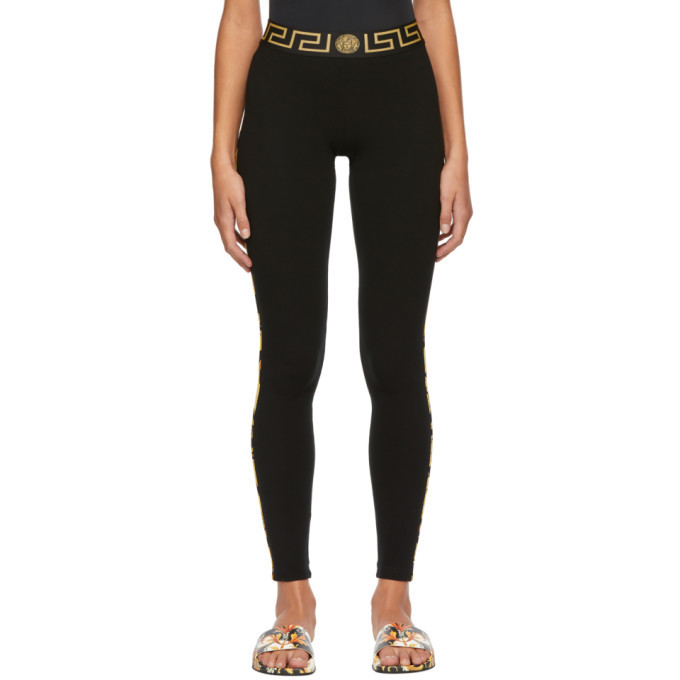 Versace Underwear Black Greek Key Basic 