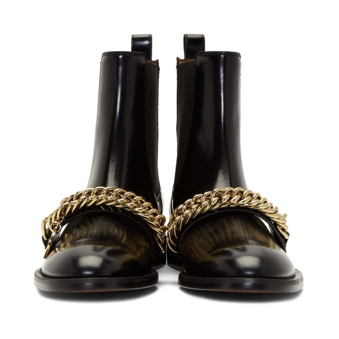 Givenchy Black Chain Charm Chelsea 