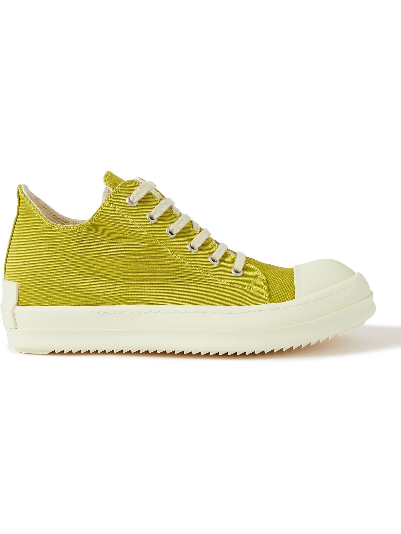 Rick Owens - Scarpe Rubber-Trimmed Canvas Sneakers - Yellow Rick Owens