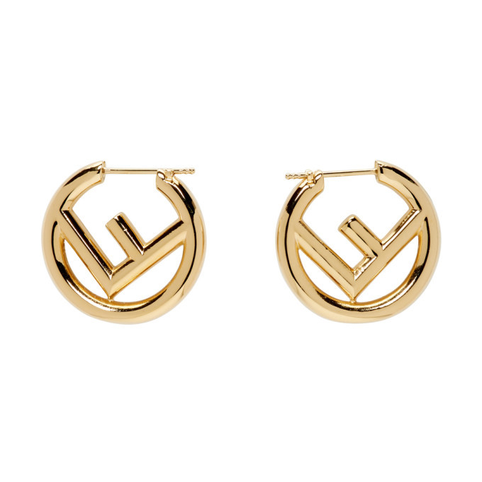 fendi gold earrings