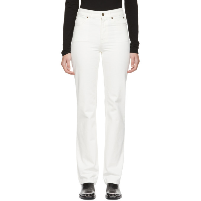 Calvin Klein 205W39NYC White Straight-Leg Jeans Calvin Klein 205W39NYC