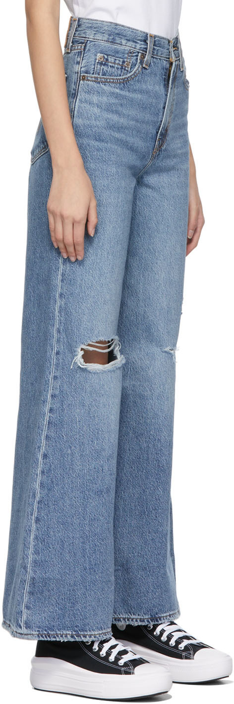 Levi's Blue High Loose Flare Jeans