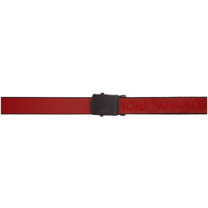 Yohji Yamamoto Red NY Tape Gacha Belt Yohji Yamamoto