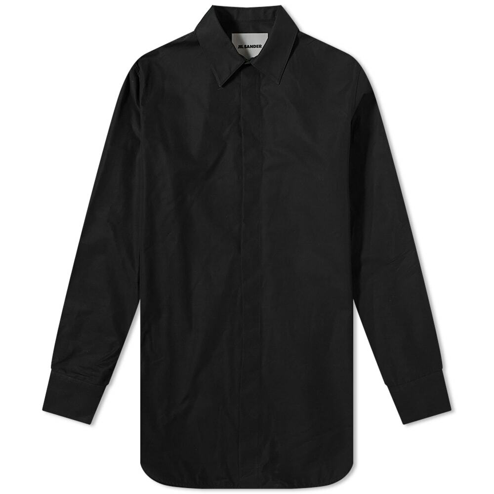 Photo: Jil Sander Men's Heavy Organic Cotton Shirt in Black