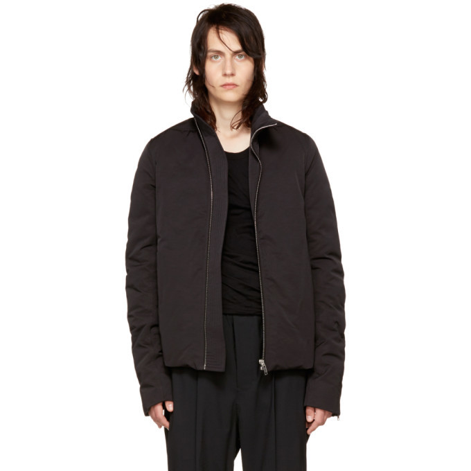 Rick Owens Black Mollino Down Jacket Rick Owens