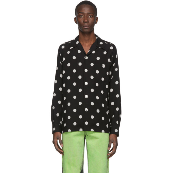 WACKO MARIA DOTS OPEN COLLAR SHIRT | www.jarussi.com.br