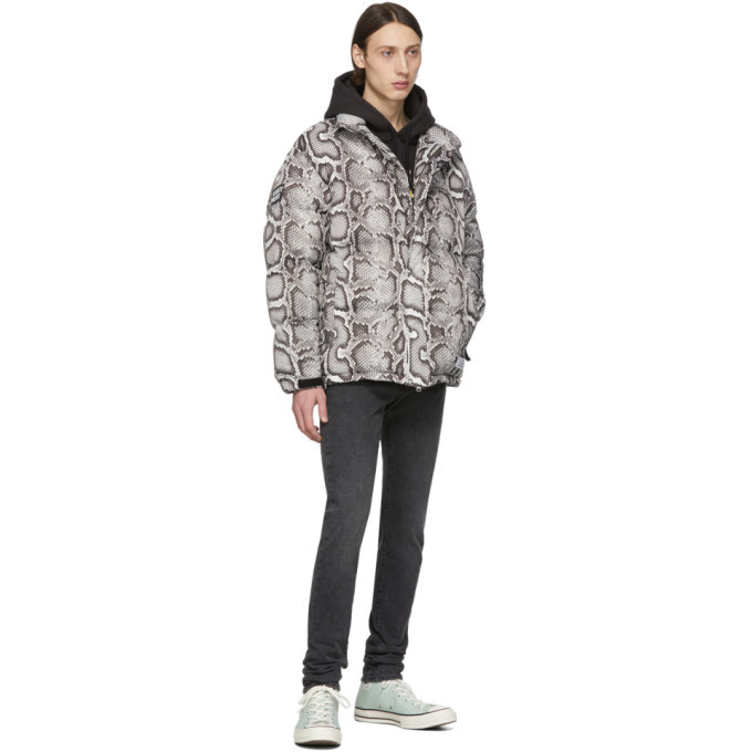 Wacko Maria White and Black Down Python Jacket Wacko Maria