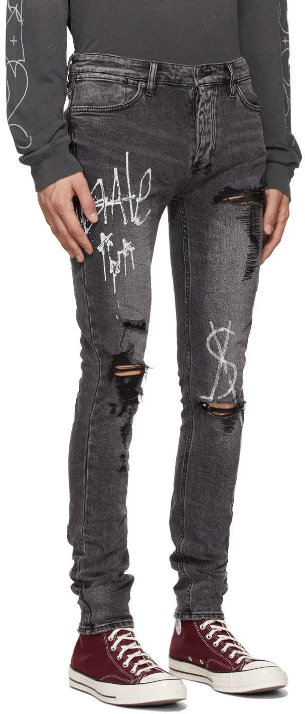Black Van Winkle Graffiti Jeans Ksubi