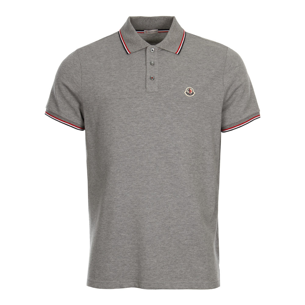 moncler black and grey polo moncler black and grey polo