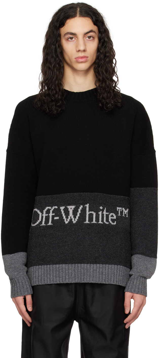 Off-White Black Color Block Sweater Off-White