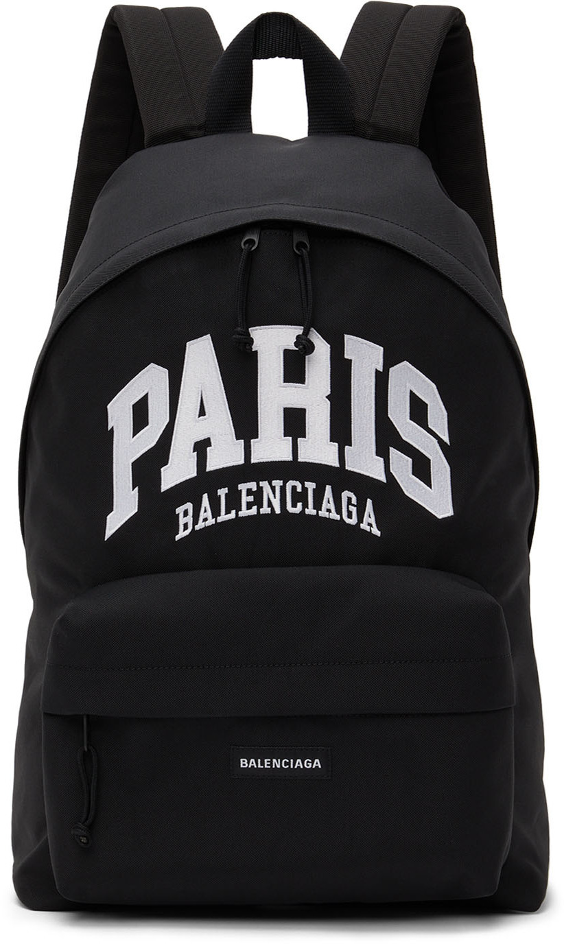 Balenciaga Black Paris Cities Backpack Balenciaga