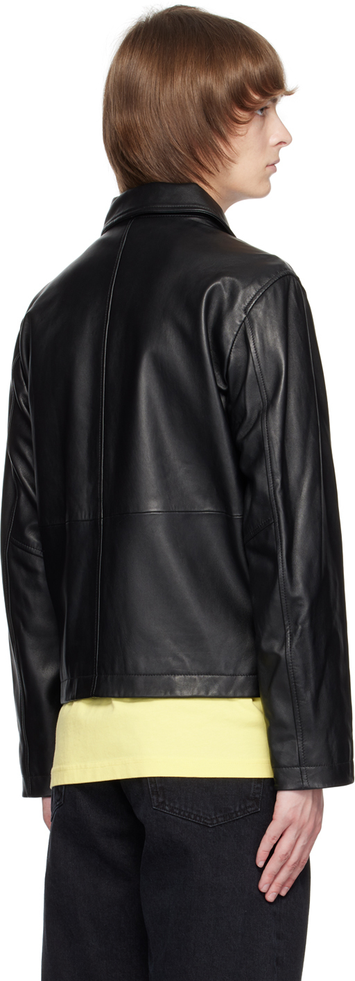 saferido Black Short Leather Jacket Men Oversized Pocket Motorcycle Jackets Mens Streetwear Hip-hop Loose Bomber Jacket Men Korean Coat