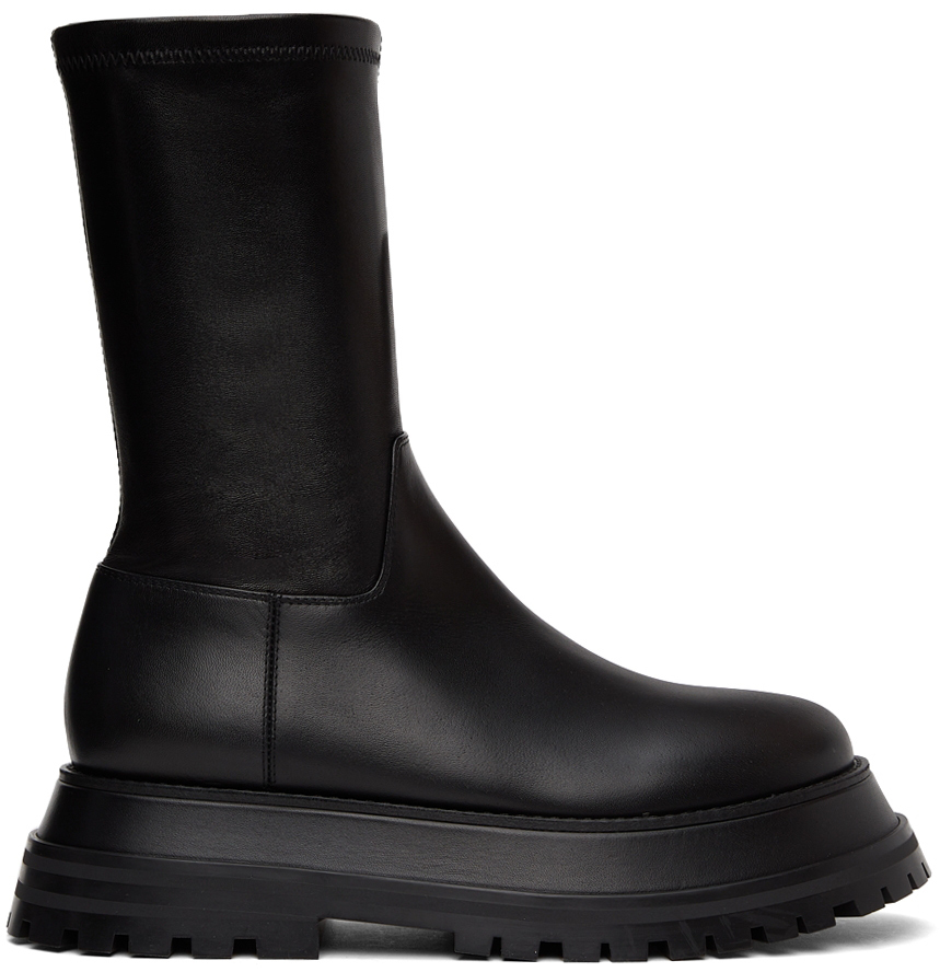 Photo: Burberry Black Hurr Ankle Boots