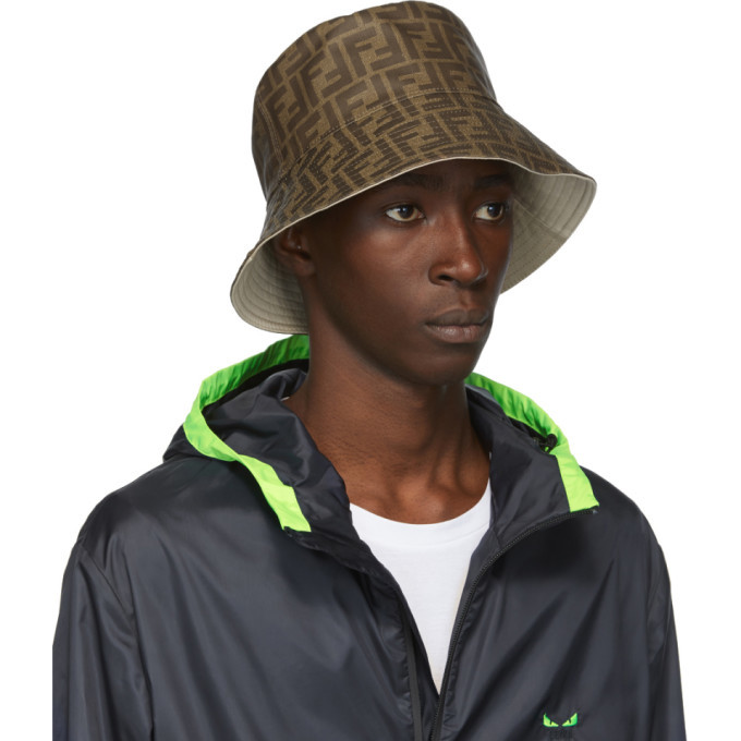 Fendi Brown Forever Fendi Bucket Hat Fendi