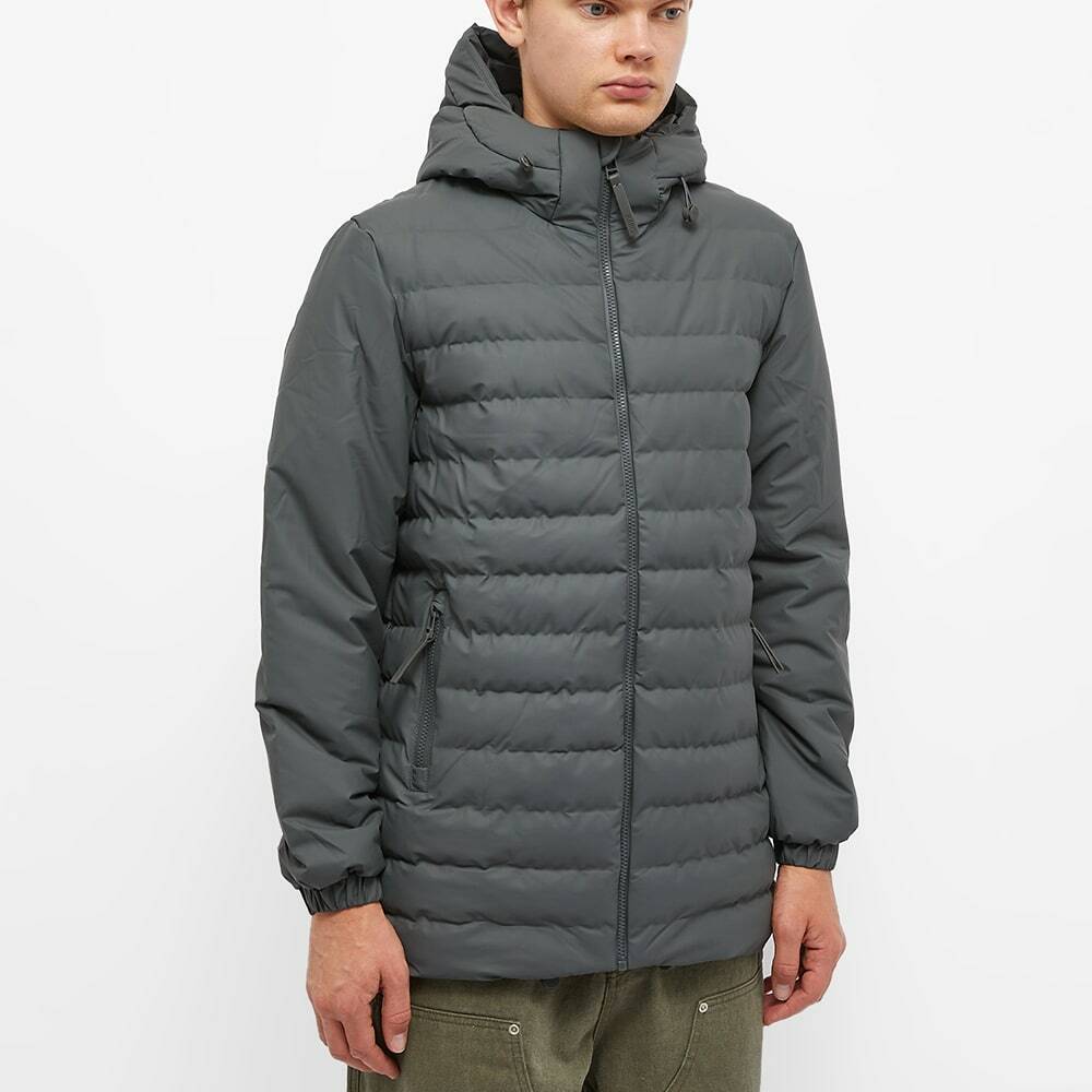 Rains Men's Trekker Hooded Jacket in Slate Rains