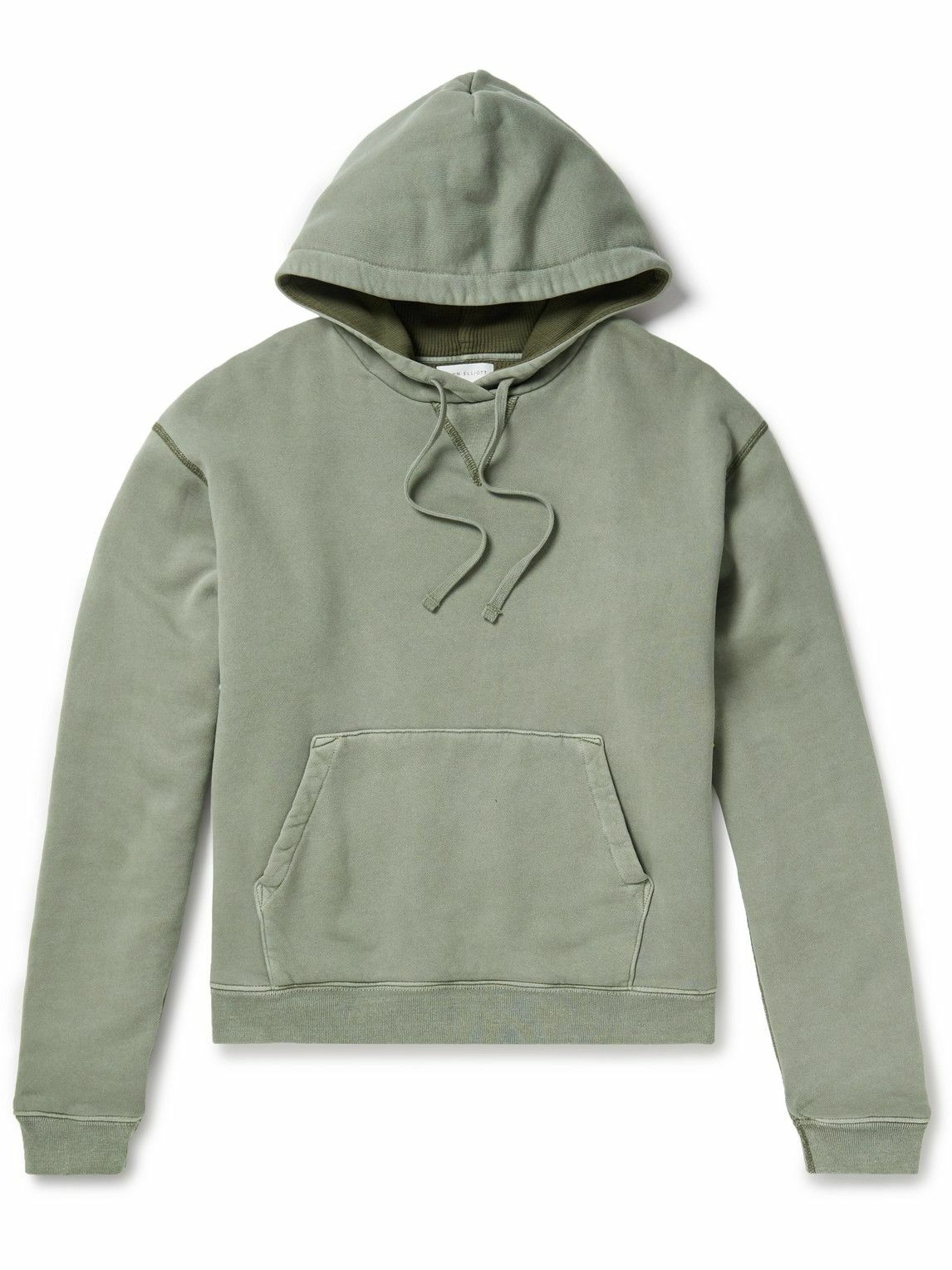 John Elliott - Cotton-Jersey Hoodie - Green John Elliott