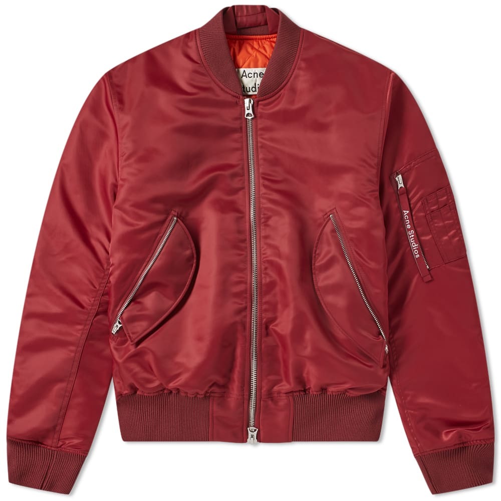 Acne Studios Makio MA-1 Jacket Burgundy Acne Studios