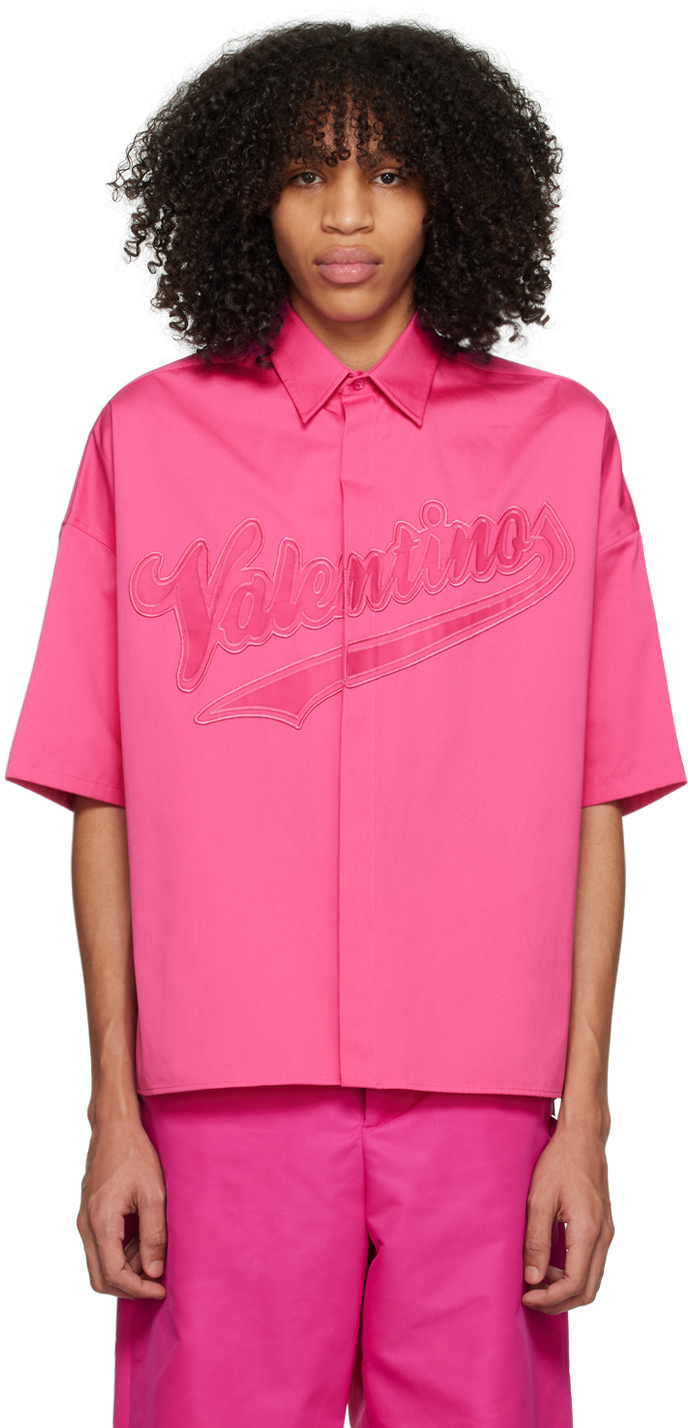 Photo: Valentino Pink Embroidered Shirt