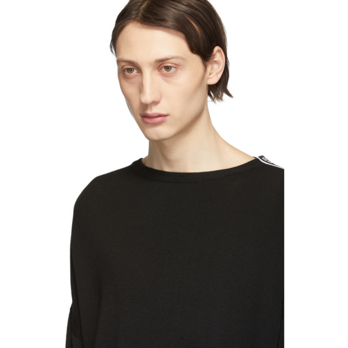 Givenchy Black Wool Webbing 4G Sweater Givenchy