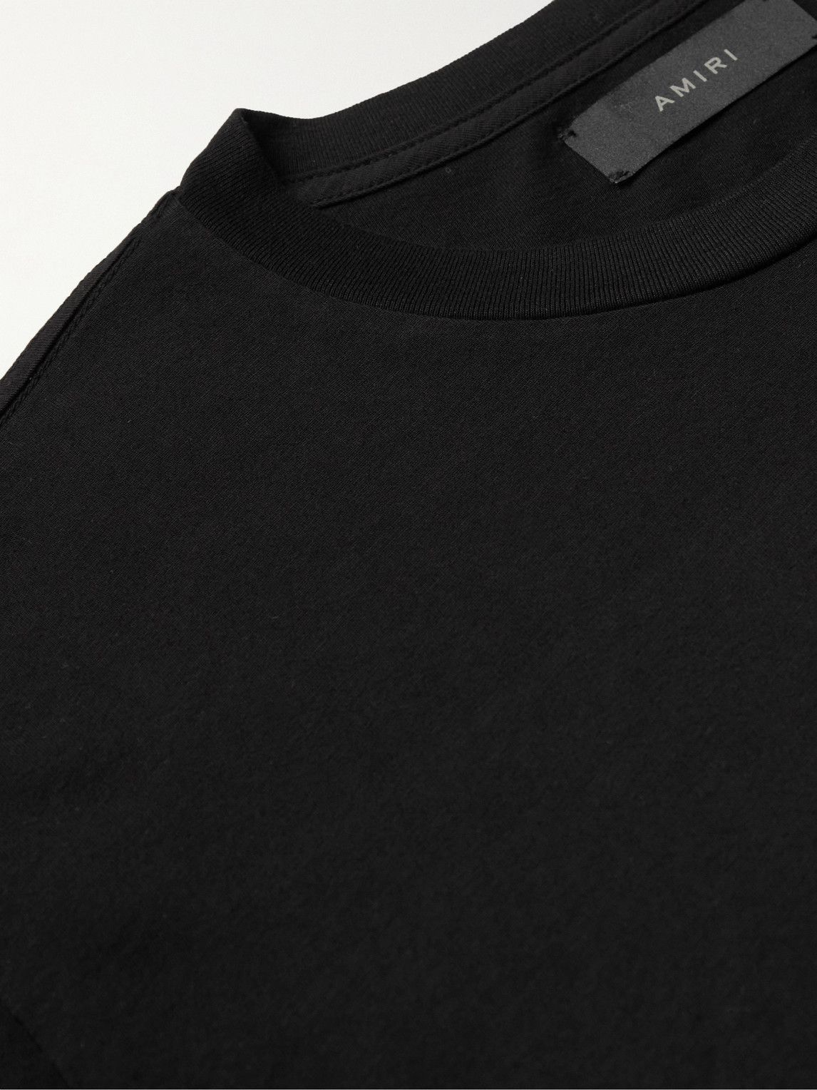 AMIRI - Logo-Print Supima Cotton-Jersey T-Shirt - Black Amiri