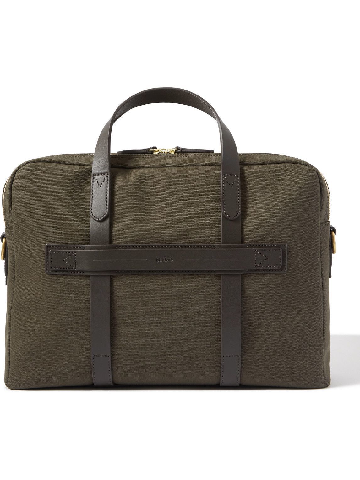 Mismo Endeavour LeatherTrimmed Nylon Briefcase Mismo