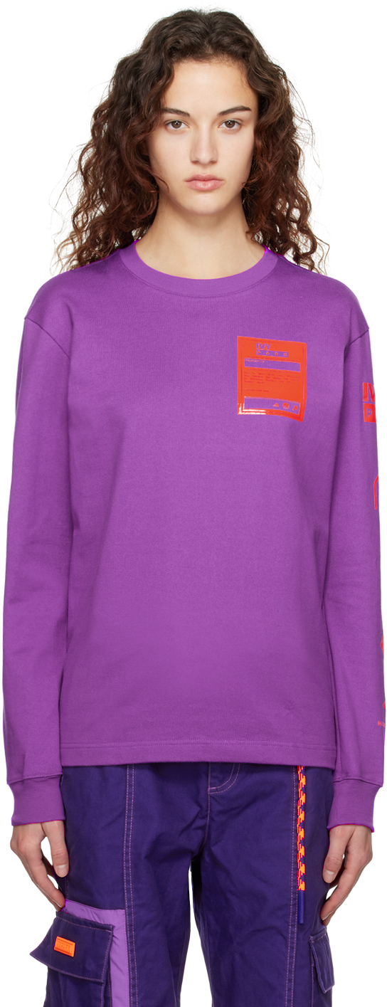 adidas x IVY PARK Purple Bonded Long Sleeve T-Shirt adidas x IVY PARK