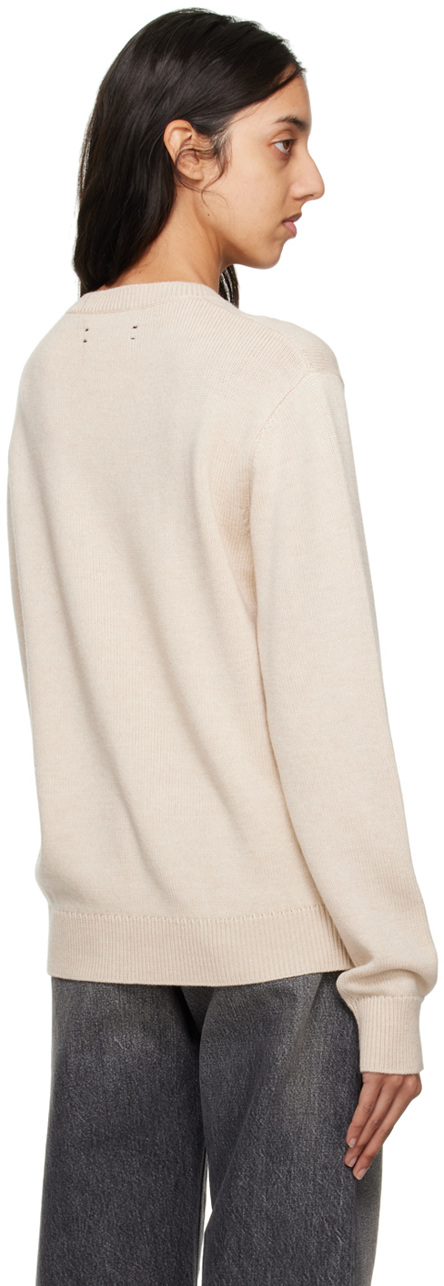 AMIRI Beige Embroidered Sweater Amiri