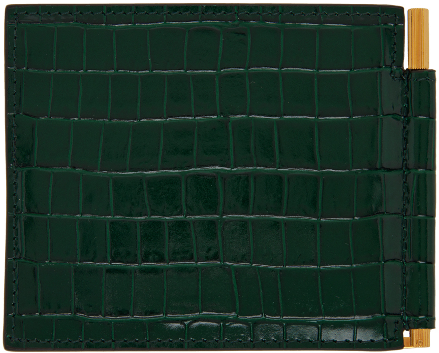 TOM FORD Green Money Clip Wallet TOM FORD