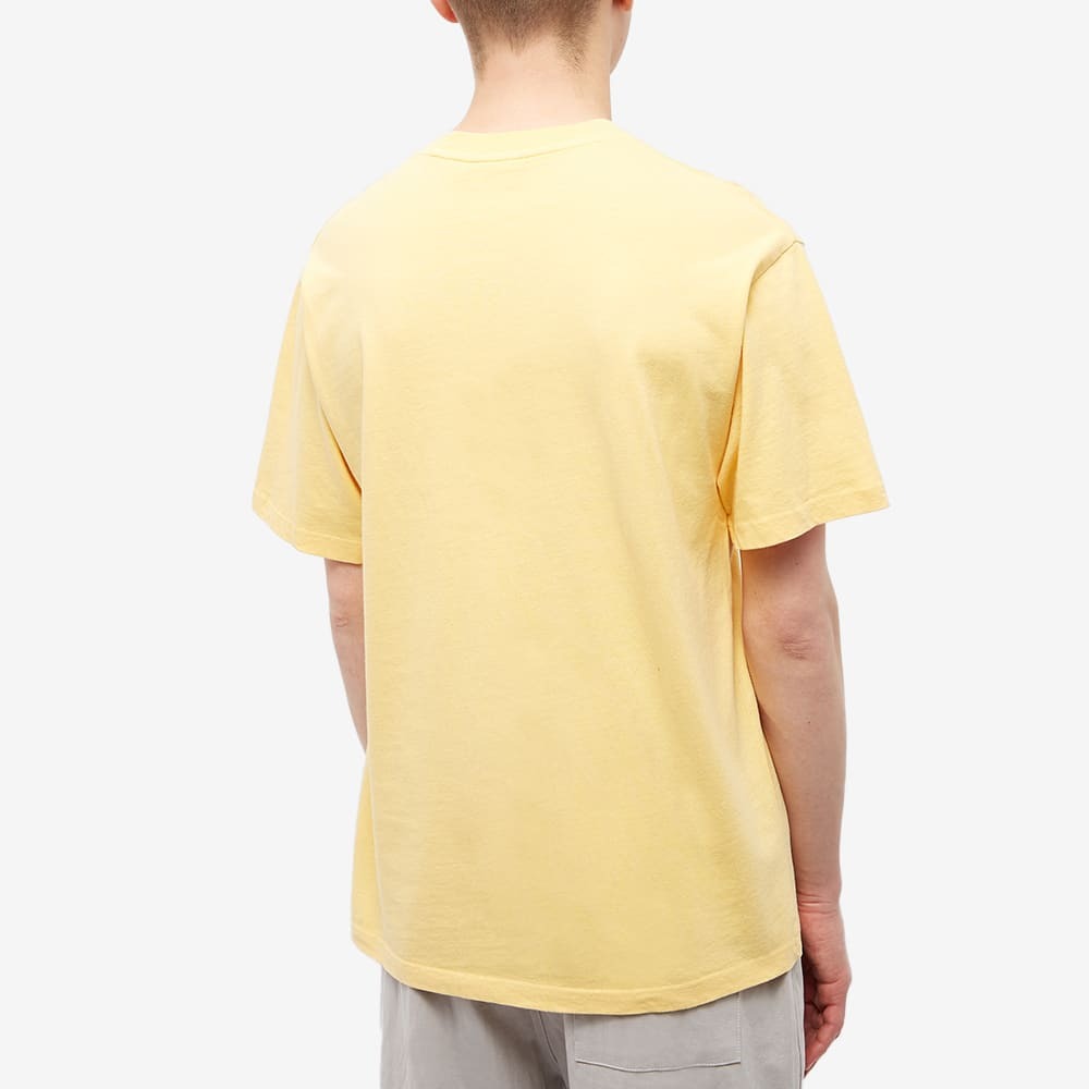 Butter Goods Men's Heavyweight Pigment Dyed T-Shirt in Custard Butter Goods