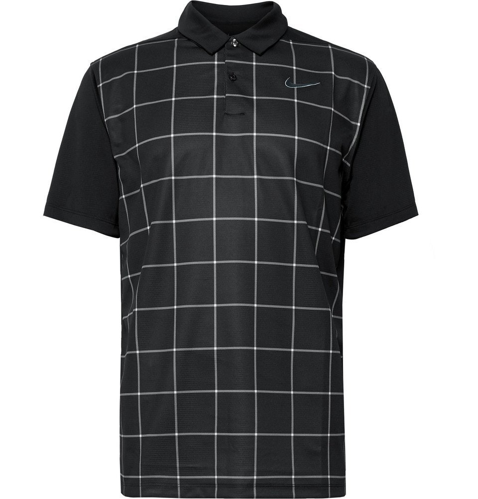 checkered golf shirt