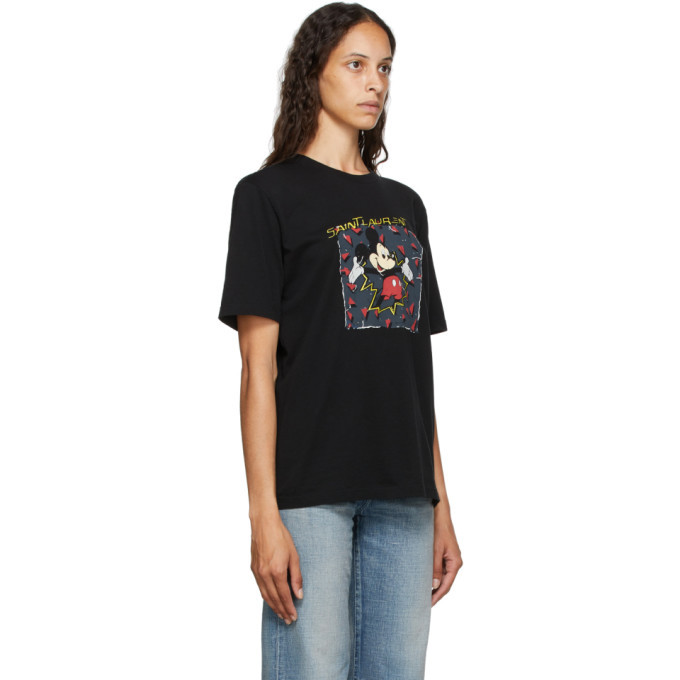 saint laurent mickey mouse t shirt