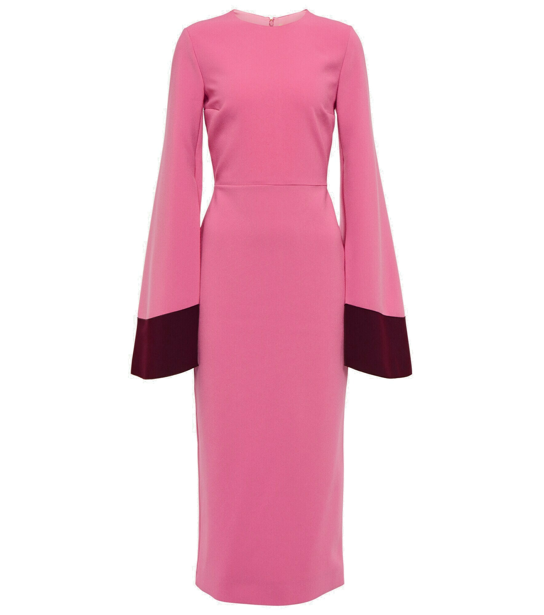 Roksanda - Colorblocked crêpe midi dress Roksanda