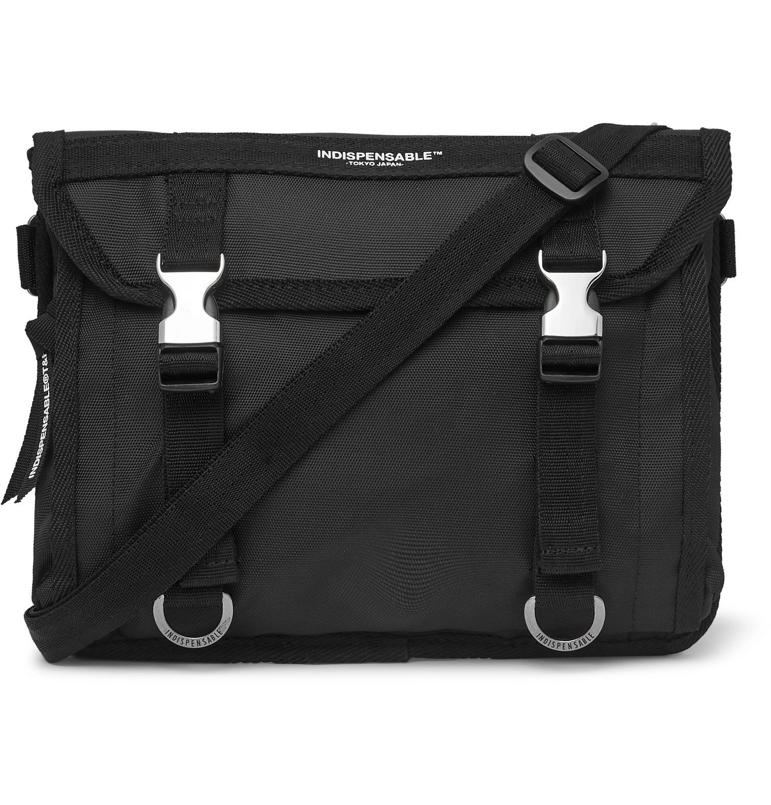 Indispensable Tempo Canvas Messenger Bag Black Indispensable