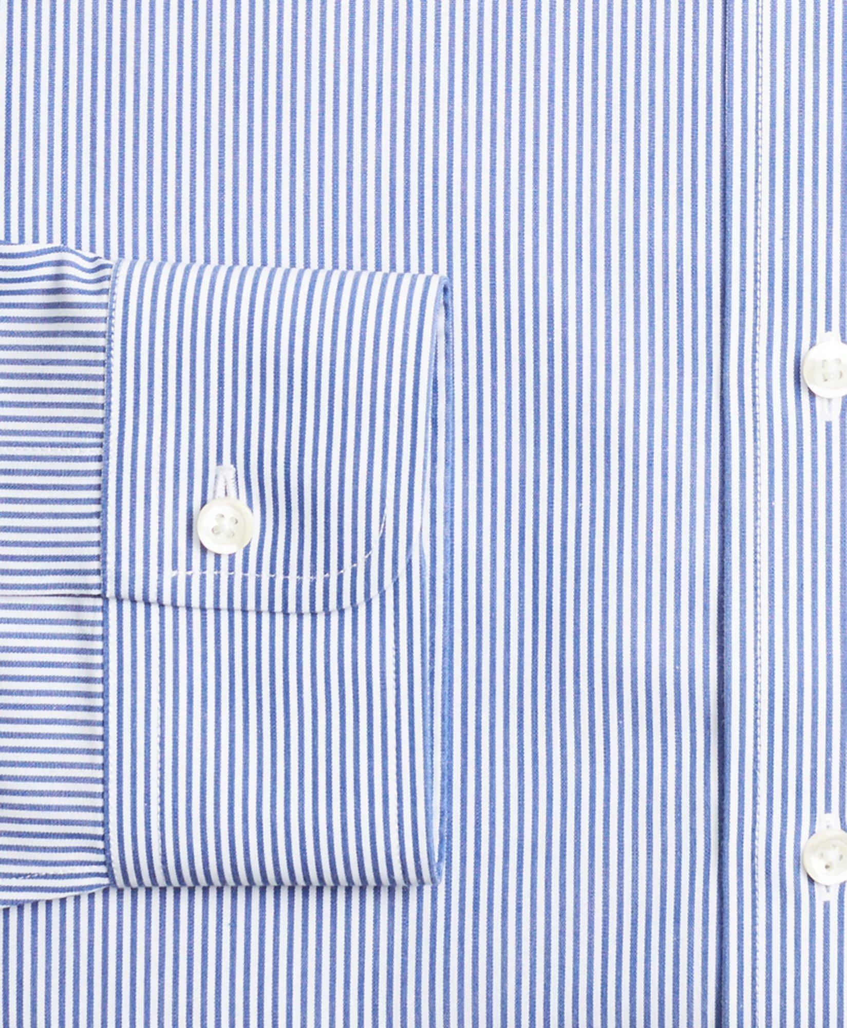 Brooks Brothers Men's Madison Relaxed-Fit Dress Shirt, Non-Iron Candy Stripe | Blue