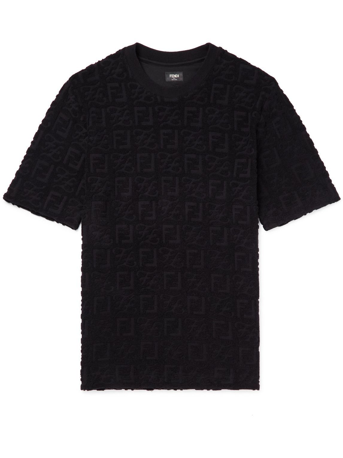 Fendi - Logo-Debossed Cotton-Blend 