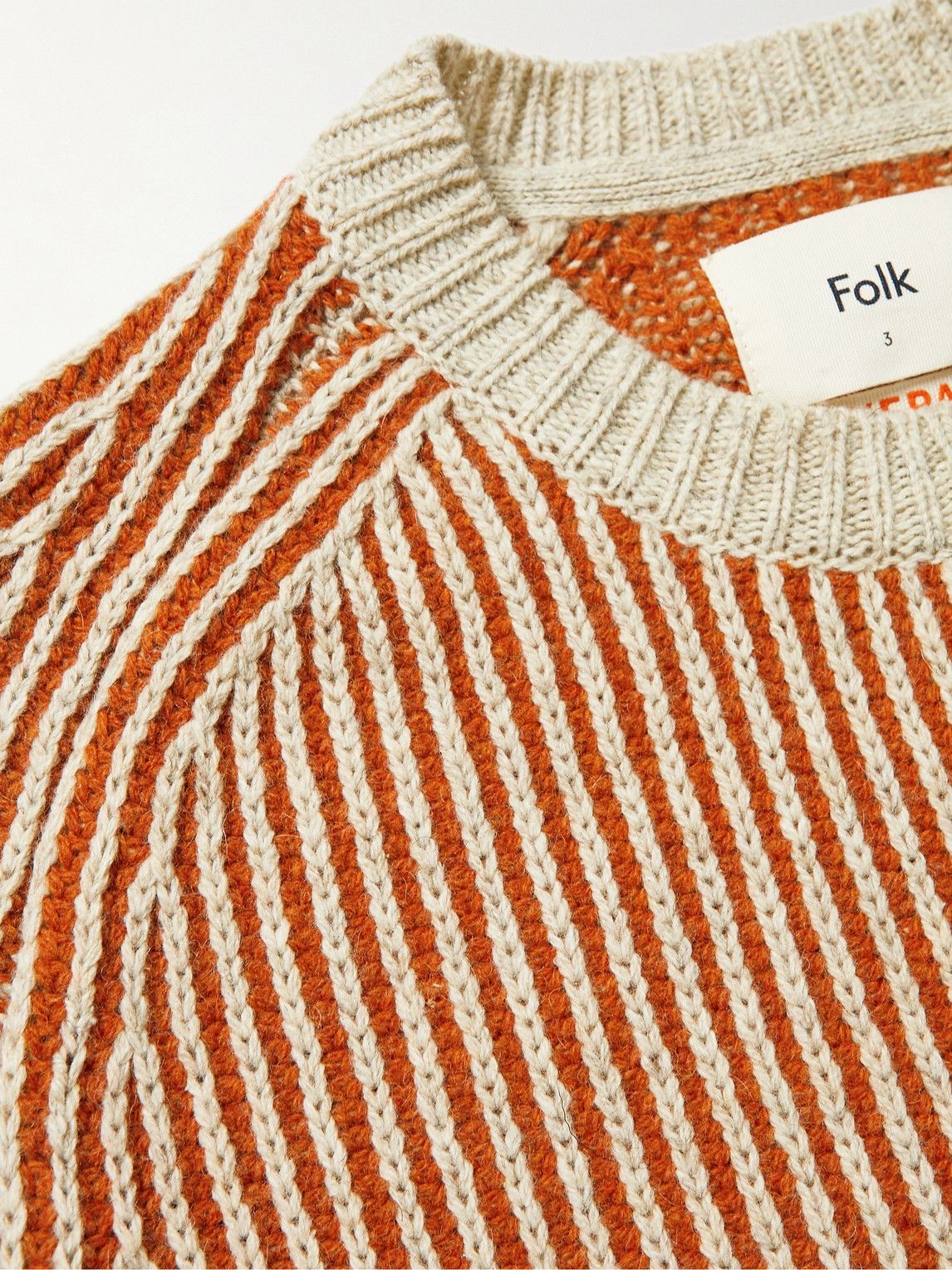 Folk - Patrice Ribbed Cotton and Wool-Blend Sweater - Brown Folk