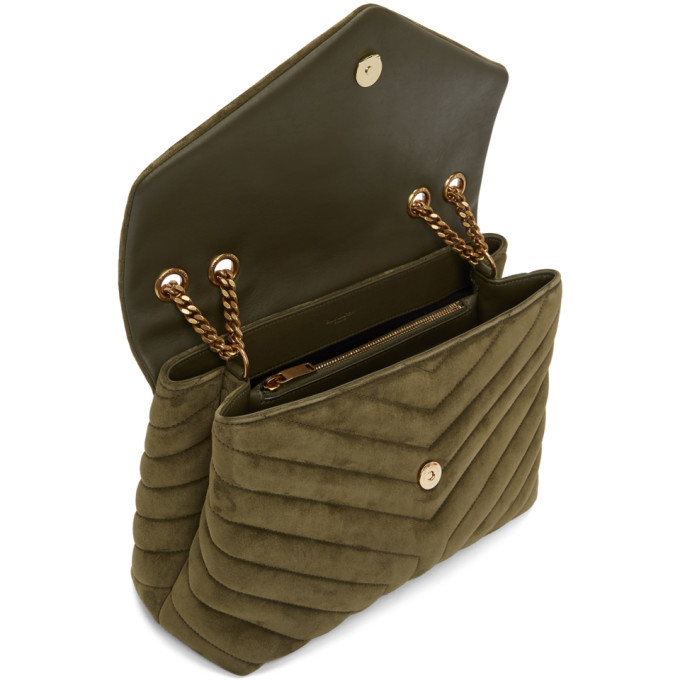 Saint Laurent Green Medium Loulou Bag Saint Laurent