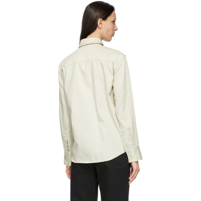 Lemaire Off-White Denim Zipped Shirt Lemaire