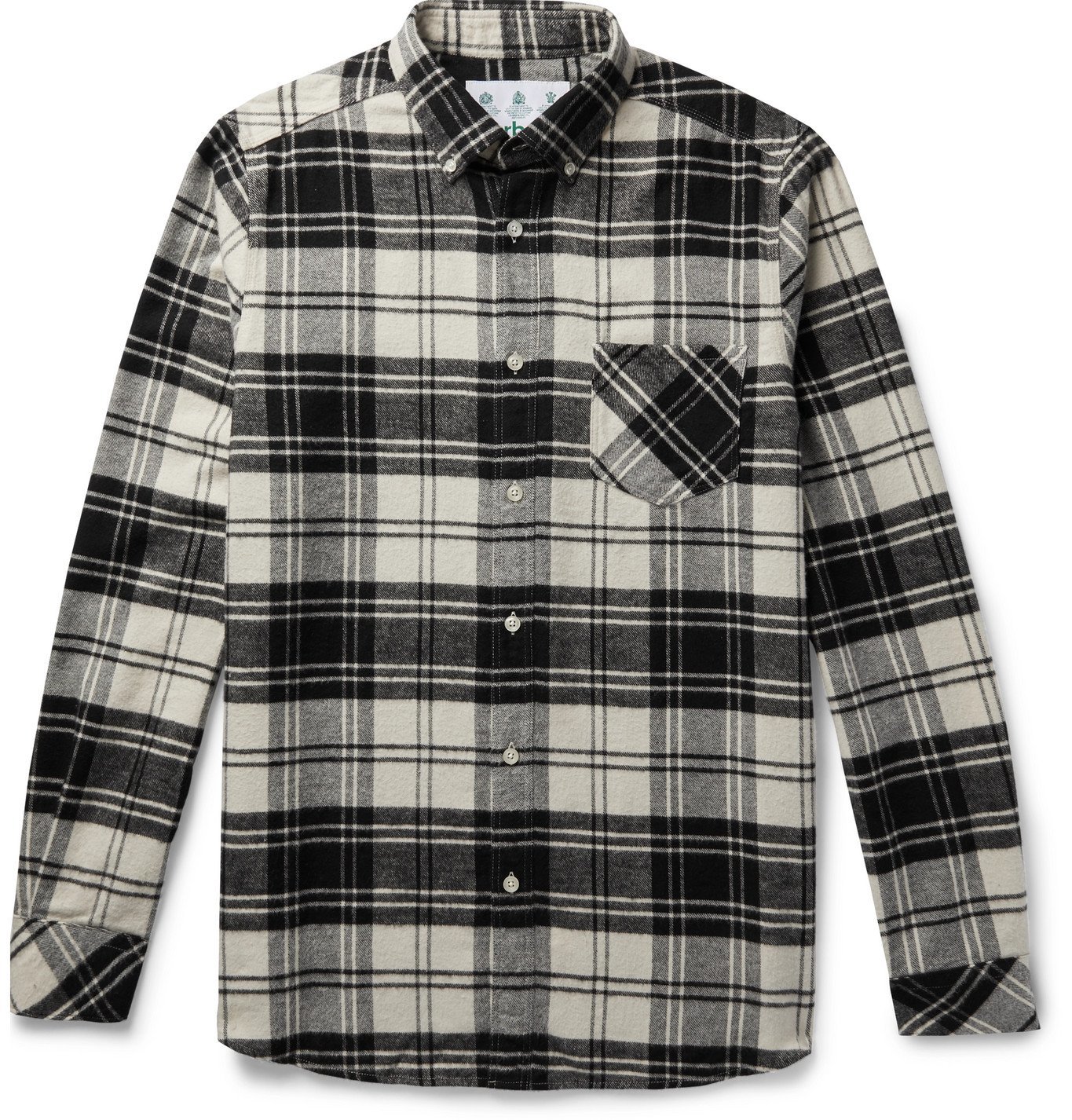 Barbour White Label - Jackdaw Button-Down Collar Checked Cotton-Flannel ...