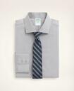 Brooks Brothers Men's Milano Slim-Fit Dress Shirt, Poplin English Collar End-On-End | Grey
