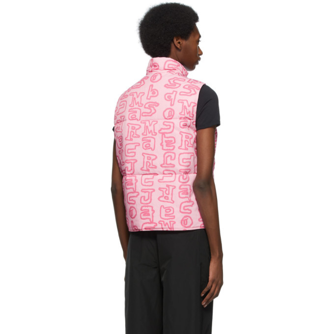 Marc Jacobs Pink Heaven by Marc Jacobs Print Puffer Vest Marc Jacobs