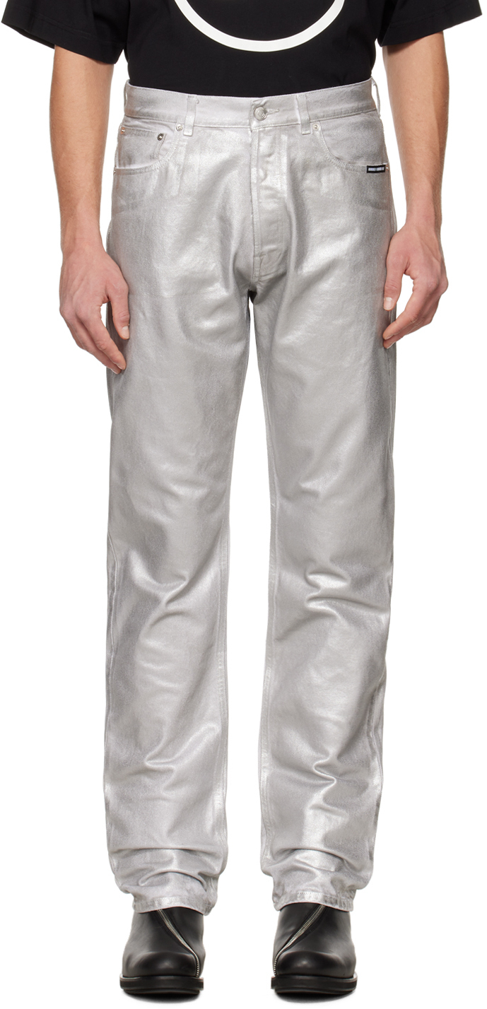 VTMNTS Silver Metallic Jeans VTMNTS