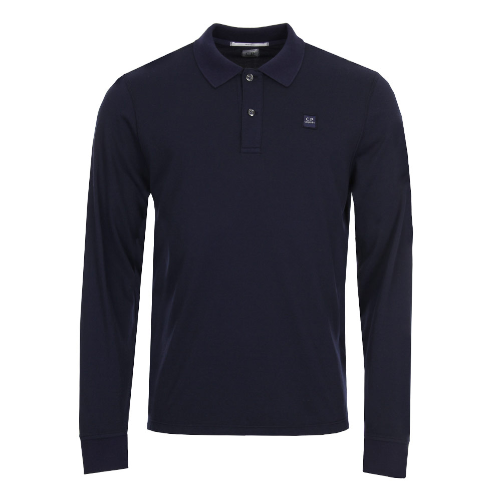 cp company navy polo shirt