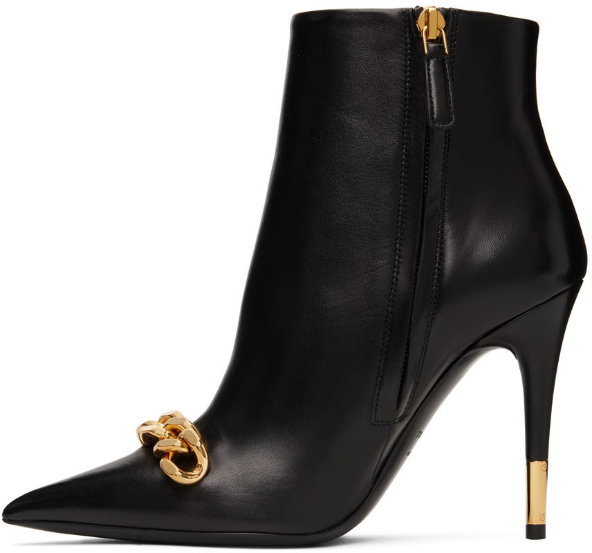 TOM FORD Black Iconic Chain Boots TOM FORD