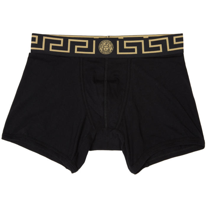 Versace Underwear Black Medusa Boxer Briefs Versace Underwear