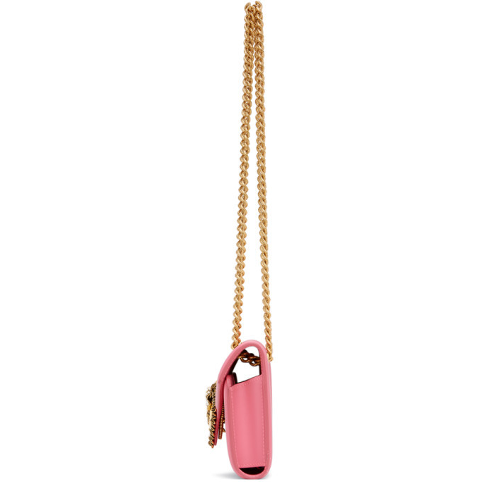 Dolce and Gabbana Pink Mini Devotion Chain Wallet Bag Dolce & Gabbana