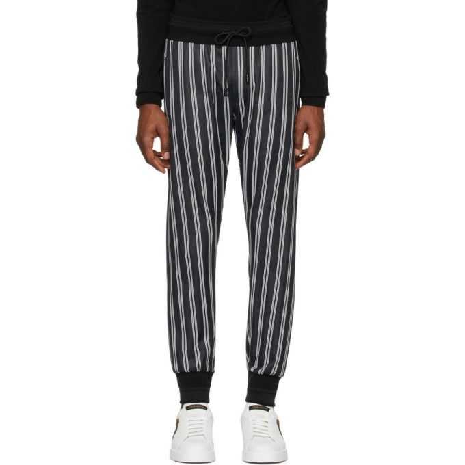 White Striped Lounge Pants Dolce \u0026 Gabbana