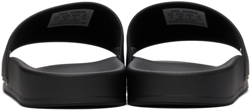 silver balenciaga slides