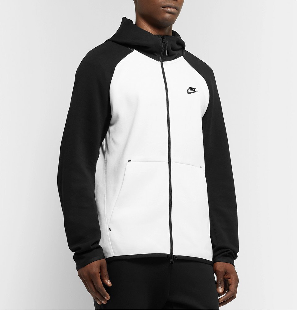 Nike - Sportswear Colour-Block Cotton-Blend Tech Fleece Zip-Up Hoodie ...
